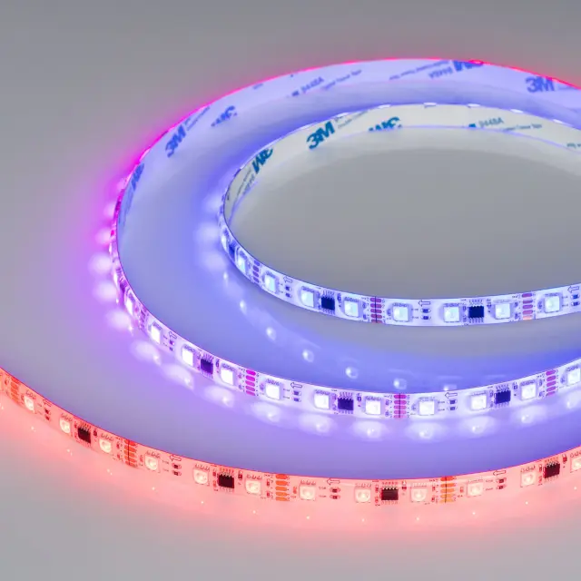 Светодиодная лента герметичная DMX-SE-B60-10mm 12V RGB-PX3 (14 W/m, IP65, 5060, 5m)