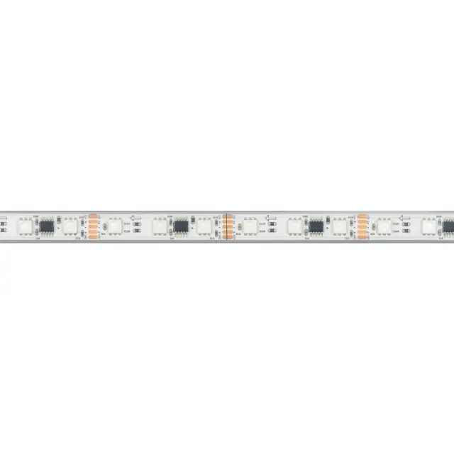Светодиодная лента герметичная DMX-PS-B60-12mm 12V RGB-PX3 (14 W/m, IP67, 5060, 5m), ракурс 5