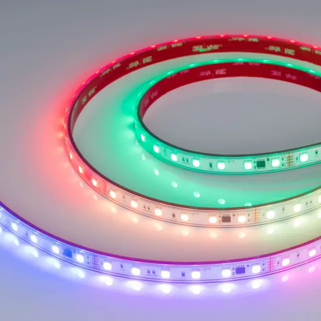 Светодиодная лента герметичная DMX-PFS-B60-12mm 24V RGB-PX6 (14 W/m, IP68, 5060, 5m)