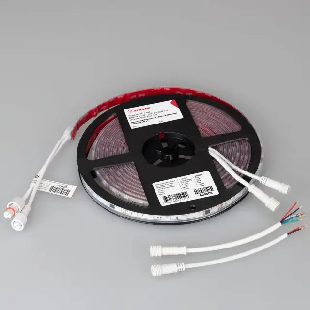 Светодиодная лента герметичная DMX-PFS-B60-12mm 24V RGB-PX6 (14 W/m, IP68, 5060, 5m), ракурс 4