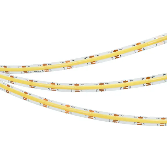 Светодиодная лента COB-X640-10mm 24V White-MIX (23 W/m, IP20, CSP, 5m), ракурс 3