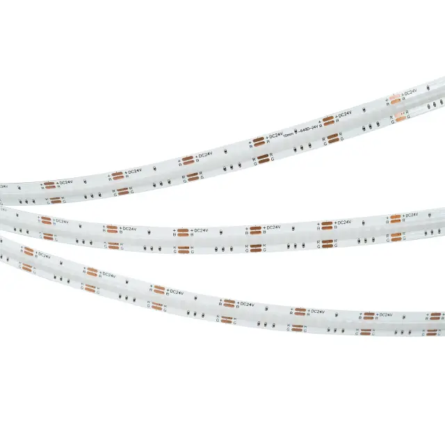 Светодиодная лента COB-X840-10mm 24V RGB (16 W/m, IP20, CSP, 5m), ракурс 2