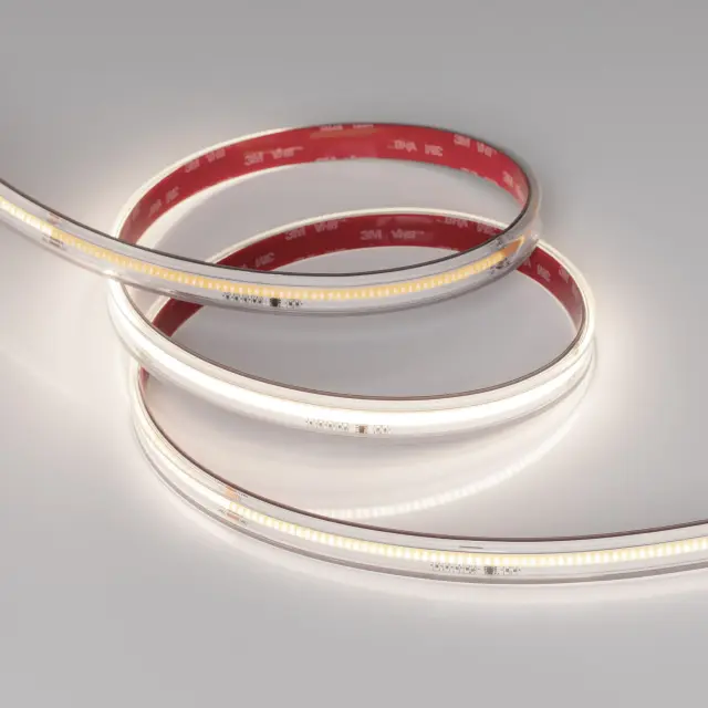 Светодиодная лента герметичная SPI-COB-PS-X378-14mm 24V Day4000-PX63-BPT (7 W/m, IP67, 5m), ракурс 2
