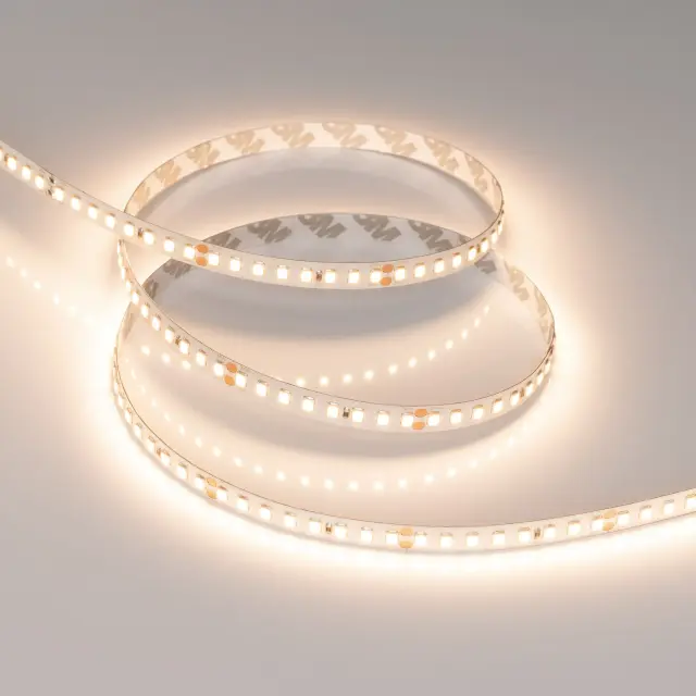 Светодиодная лента UL-A160-8mm 24V Warm3000 (12 W/m, IP20, 2835, 5m), ракурс 5
