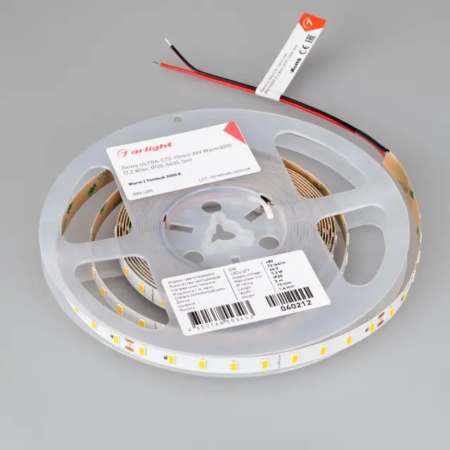 Светодиодная лента ULTRA-C72-10mm 24V Warm3000 (7.2 W/m, IP20, 5630, 5m), ракурс 2