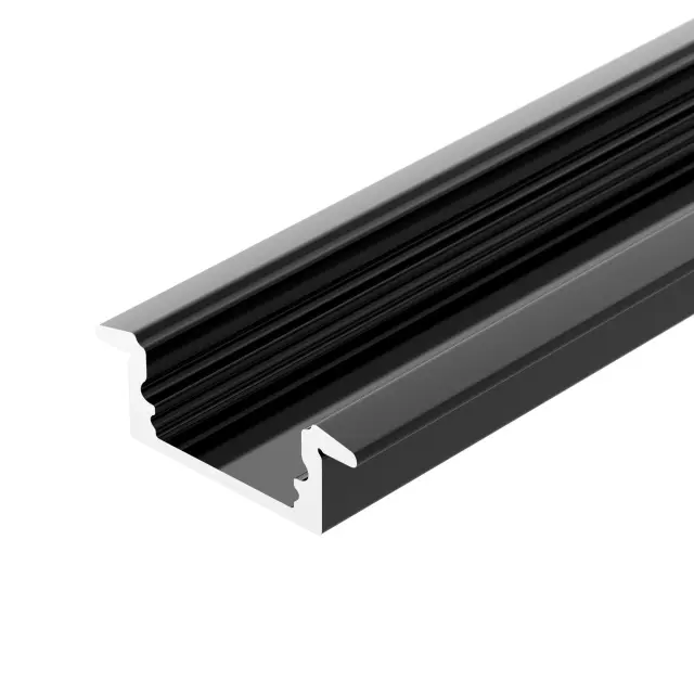 Профиль LINE-2308-F-2000 ANOD BLACK, ракурс 2