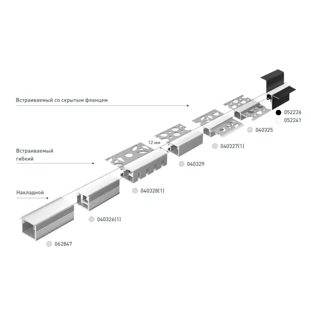 Профиль FANTOM-W12-EDGE-2000 ANOD, ракурс 4