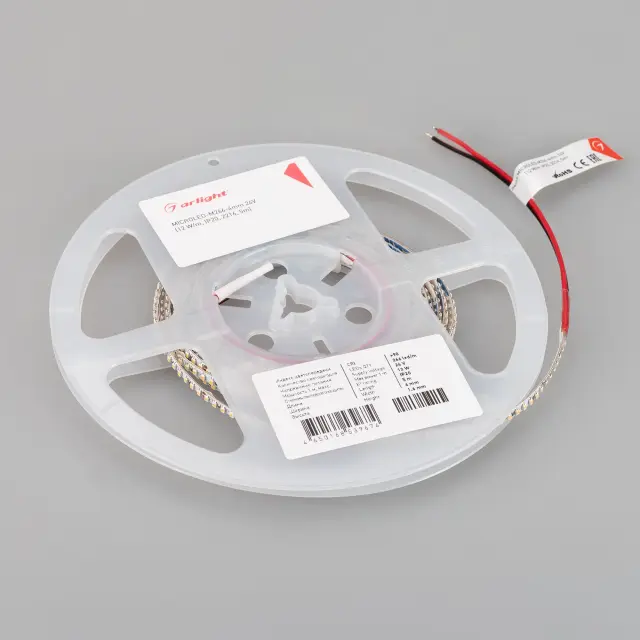 Светодиодная лента MICROLED-M266-4mm 24V Warm3500 (12 W/m, IP20, 2216, 5m), ракурс 3