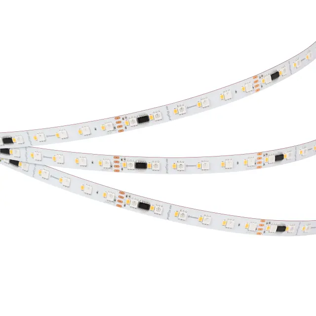 Светодиодная лента SPI-BA120-12mm 24V RGBW-Warm-PX6-BPT (16 W/m, IP20, 5060/2835, 5m), ракурс 5