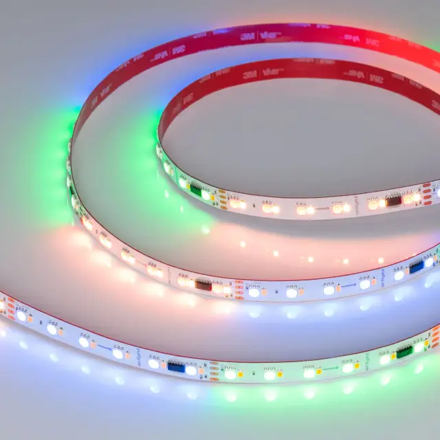 Светодиодная лента SPI-BA120-12mm 24V RGBW-White-PX6-BPT (16 W/m, IP20, 5060/2835, 5m)