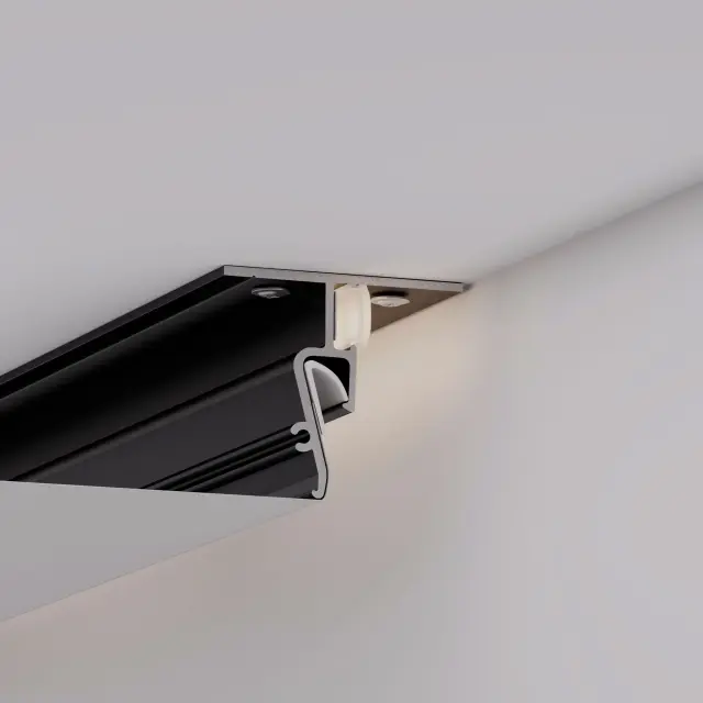 Профиль STRETCH-SHADOW-CEIL-2000 BLACK (A2-CONTOUR-PRO), ракурс 5