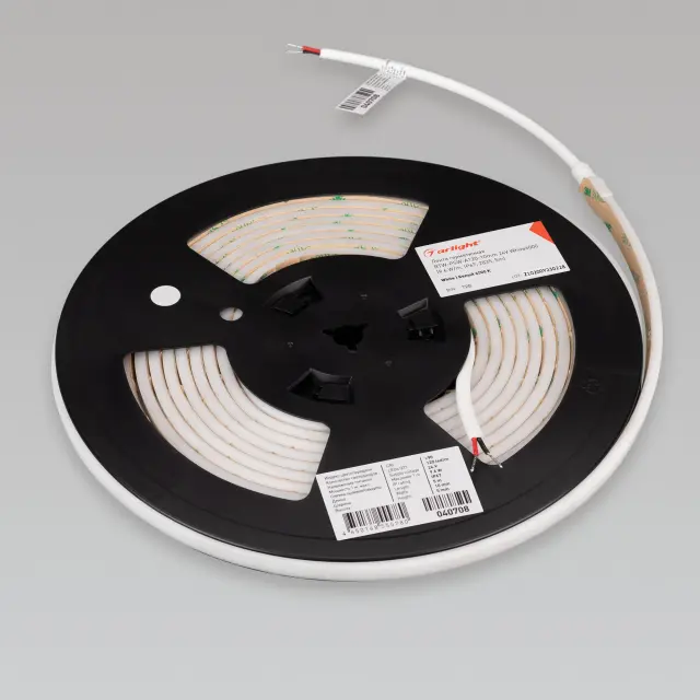 Светодиодная лента герметичная RTW-PSW-A120-10mm 24V White6000 (9.6 W/m, IP67, 2835, 5m), ракурс 3