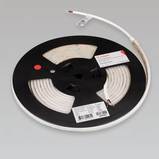 Светодиодная лента герметичная RTW-PSW-A120-10mm 24V Red (9.6 W/m, IP67, 2835, 5m), ракурс 4