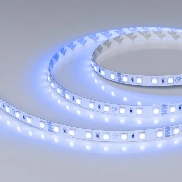 Светодиодная лента RT-B70-10mm 24V RGB (14 W/m, IP20, 5m), ракурс 5