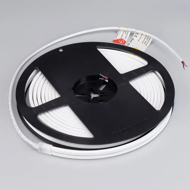 Гибкий неон MOONLIGHT-SIDE-A168-4x10mm 24V White6000 (7.2 W/m, IP65, 5m, wire x2), ракурс 3