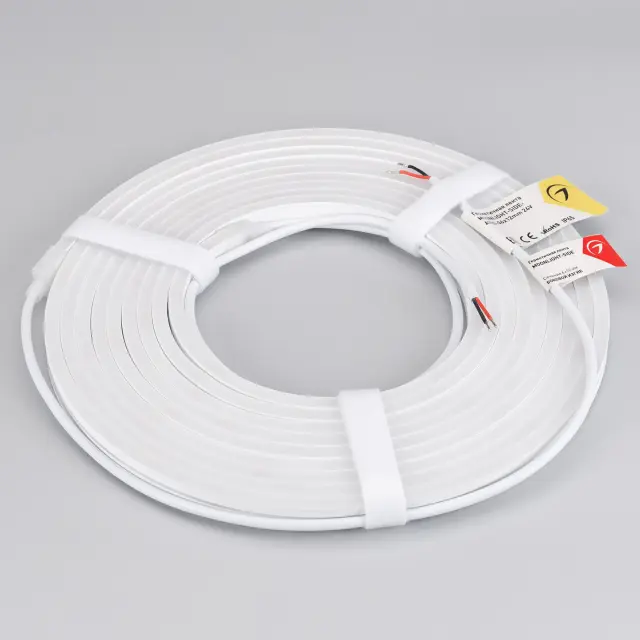 Гибкий неон MOONLIGHT-SIDE-A120-06x12mm 24V Warm2300 (9.6 W/m, IP65, 5m, wire x2), ракурс 3