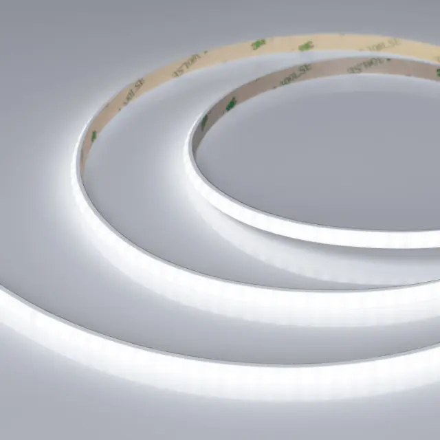 Светодиодная лента герметичная RTW-PW-A160-8mm 24V White6000 (10 W/m, IP66, 2835, 5m), ракурс 3