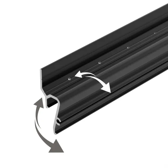Профиль STRETCH-SHADOW-TECH-VENT-2000 BLACK (A2-DELTA), ракурс 4
