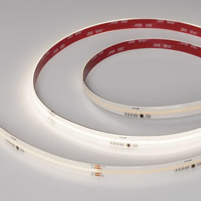 Светодиодная лента герметичная SPI-COB-SE-X378-12mm 24V Day4000-PX63-BPT (7 W/m, IP65, 5m)