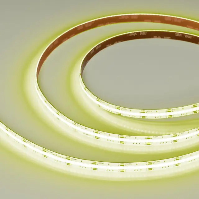 Светодиодная лента герметичная COB-SE-X840-10mm 24V RGB (16 W/m, IP65, CSP, 5m), ракурс 4
