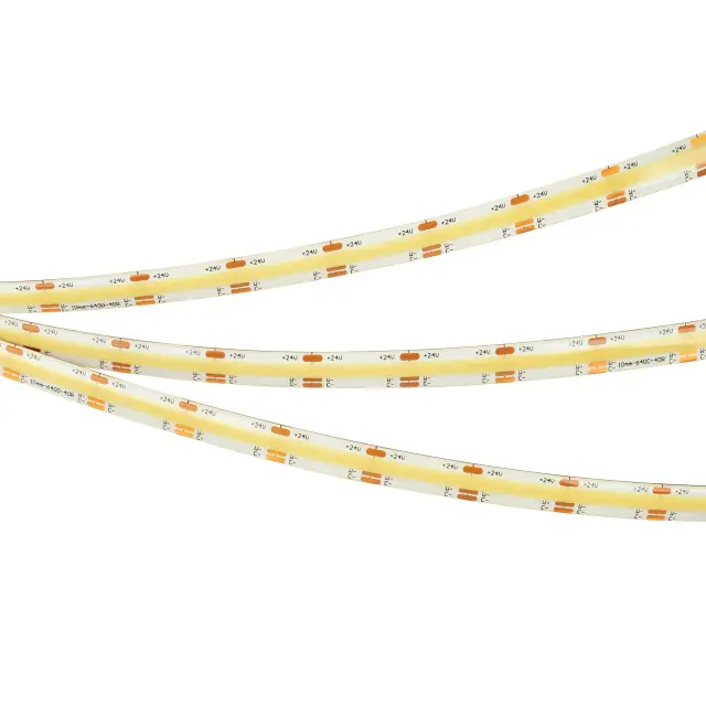 Светодиодная лента герметичная COB-SE-X640-10mm 24V White-MIX (23 W/m, IP65, CSP, 5m), ракурс 3