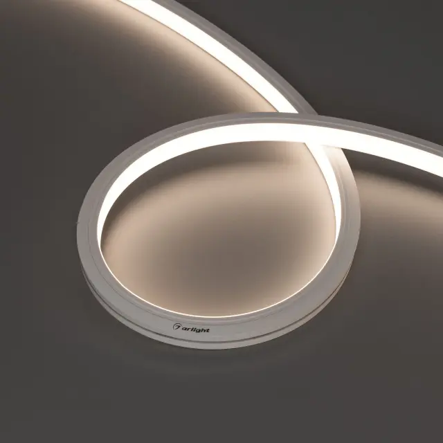 Гибкий неон MOONLIGHT-TOP-A140-13x12mm 24V Day4000 (9.6 W/m, IP67, 5m, wire x2)