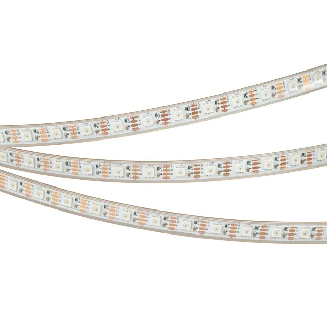 Светодиодная лента герметичная SPI-P-B60-12mm 12V RGB-PX1-BPT (8 W/m, IP66, 5060, 5m), ракурс 4