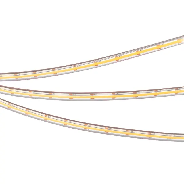 Светодиодная лента герметичная COB-PS-X400-7mm 24V Warm3000 (7.2 W/m, IP67, CSP, 5m), ракурс 3