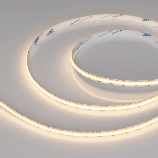 Светодиодная лента COB-X360-8mm 5V Warm3000 (5 W/m, IP20, 5m)