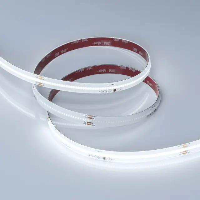 Светодиодная лента герметичная SPI-COB-SE-X378-12mm 24V White6000-PX63-BPT (7 W/m, IP65, 5m), ракурс 2