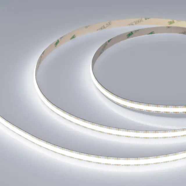 Светодиодная лента COB-X528-8mm 12V White6000 (11 W/m, IP20, CSP, 5m), ракурс 3