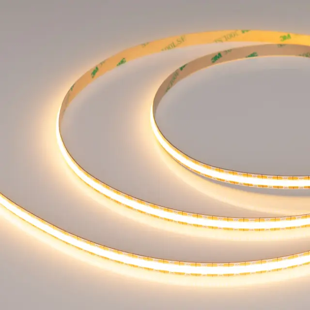 Светодиодная лента COB-X528-8mm 12V Warm2700 (11 W/m, IP20, CSP, 5m), ракурс 2