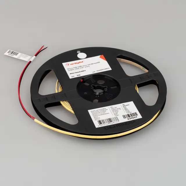 Светодиодная лента COB-X480-4mm 24V White6000 (4 W/m, IP20, CSP, 5m), ракурс 3