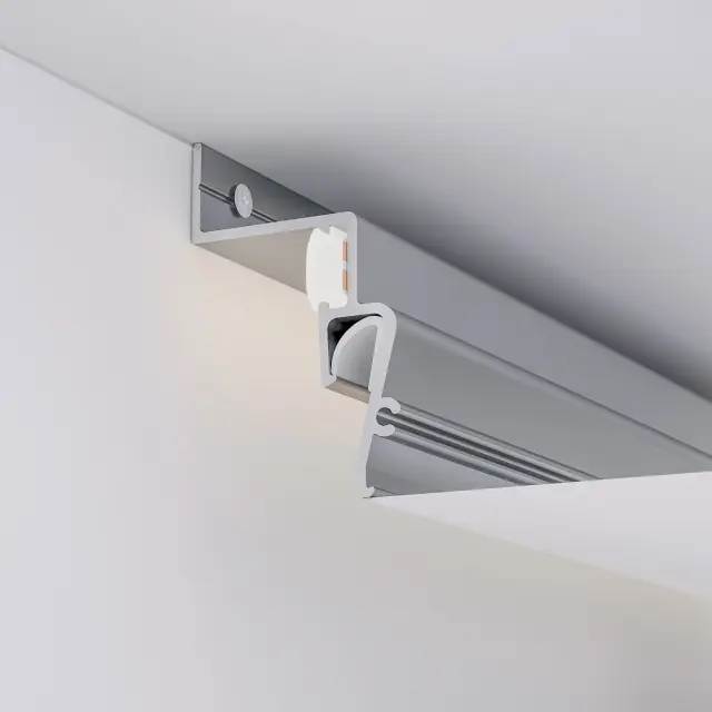 Профиль STRETCH-SHADOW-2000 WHITE (A2-CONTOUR-PRO), ракурс 4