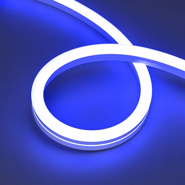Гибкий неон MOONLIGHT-SIDE-B84-12x24mm 24V RGB (12 W/m, IP68, 5m, wire x2), ракурс 5