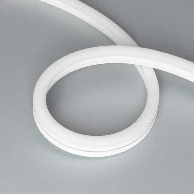 Гибкий неон MOONLIGHT-SIDE-A140-12x24mm 24V Warm2700 (9.6 W/m, IP68, 5m, wire x2), ракурс 4