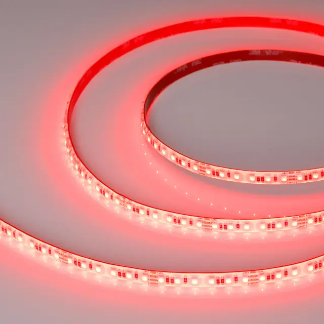 Светодиодная лента герметичная RTW-SE-A120-8mm 24V RGB (12 W/m, IP65, 2835, 5m)