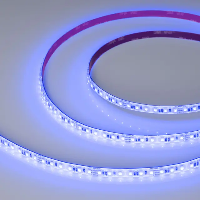 Светодиодная лента герметичная RTW-SE-A120-8mm 24V RGB (12 W/m, IP65, 2835, 5m), ракурс 5