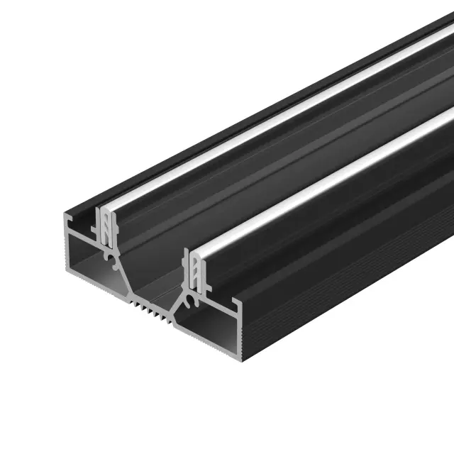 Профиль STRETCH-20-CEIL-D-CENTER-2000 BLACK, ракурс 2