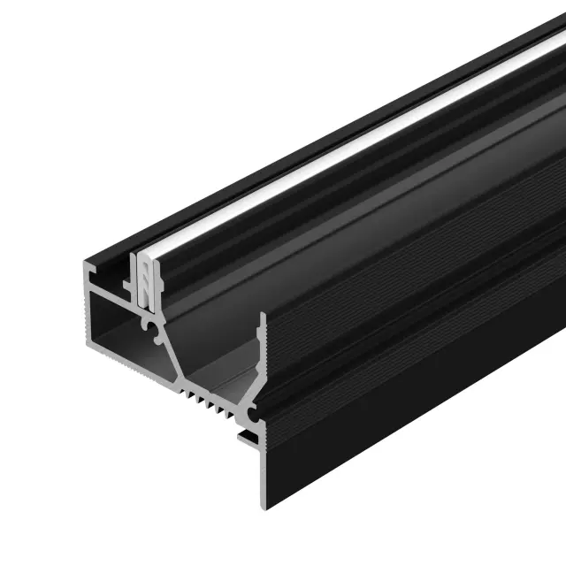 Профиль STRETCH-20-WALL-D-SIDE-2000 BLACK, ракурс 2