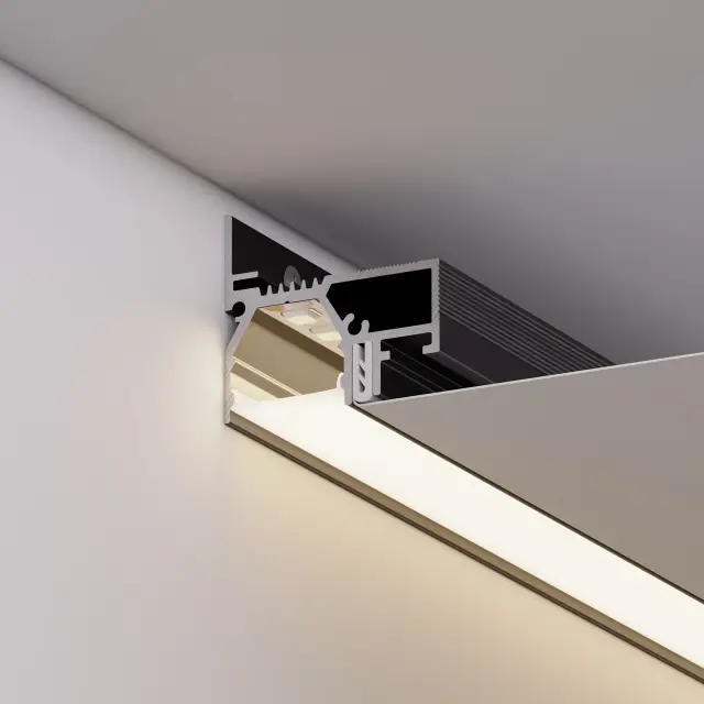 Профиль STRETCH-20-WALL-D-SIDE-2000 BLACK, ракурс 5