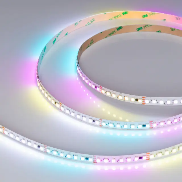 Светодиодная лента SPI-F140-10mm 24V RGB-PX7-BPT (22 W/m, IP20, 3535, 5m)