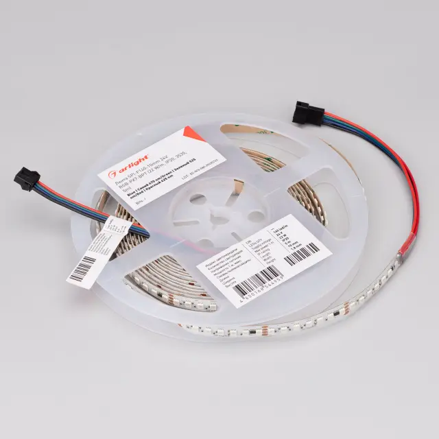 Светодиодная лента SPI-F140-10mm 24V RGB-PX7-BPT (22 W/m, IP20, 3535, 5m), ракурс 4