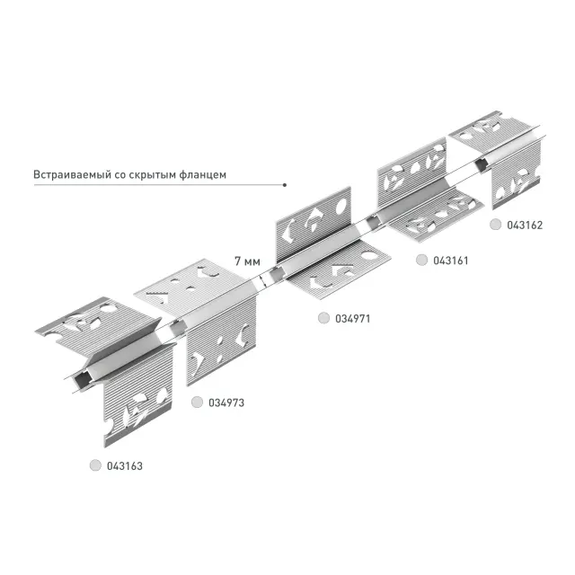 Профиль DECORE-S6-INT-COMFORT-2000 ANOD внутренний, ракурс 4