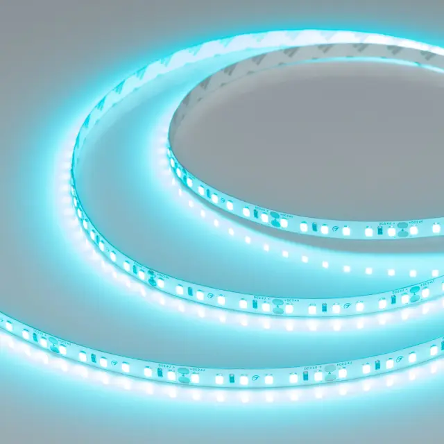 Светодиодная лента RT-A120-8mm 24V Tiffany (9.6 W/m, IP20, 2835, 5m)