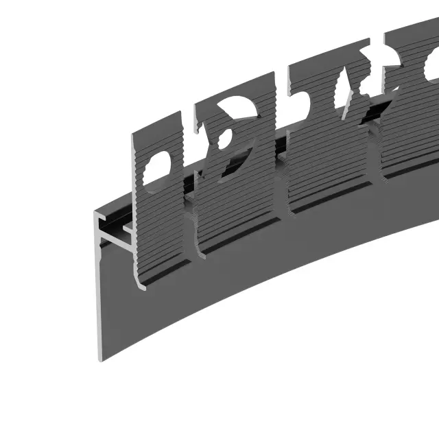 Профиль PLINTUS-FANTOM-BENT-H20-SIDE-2000 BLACK, ракурс 2