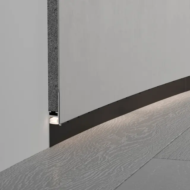 Профиль PLINTUS-FANTOM-BENT-H20-SIDE-2000 BLACK, ракурс 4