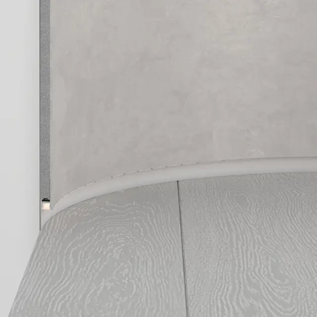Профиль PLINTUS-FANTOM-BENT-H20-SIDE-2000 WHITE, ракурс 4
