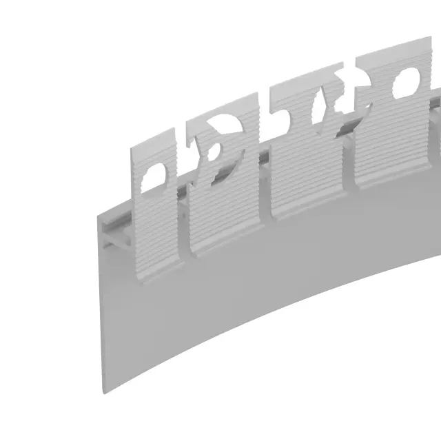 Профиль PLINTUS-FANTOM-BENT-H35-SIDE-2000 WHITE, ракурс 2