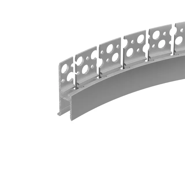 Профиль WALL-FANTOM-BENT-W10-SIDE-2000 ANOD, ракурс 2